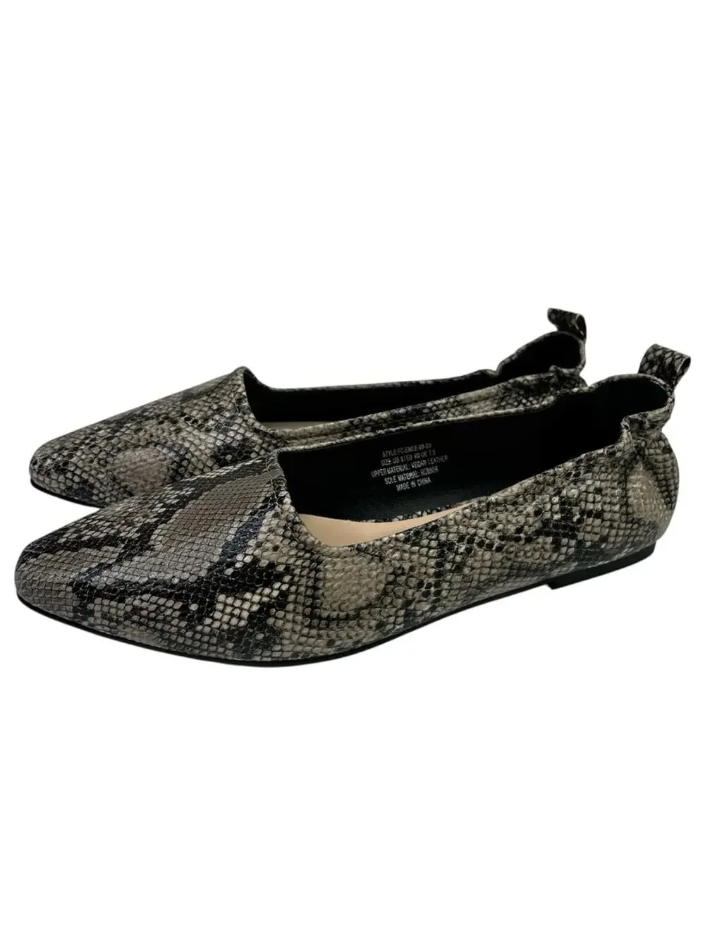 French Connection Emee Animal Print Slip On flats soft truffle - 9